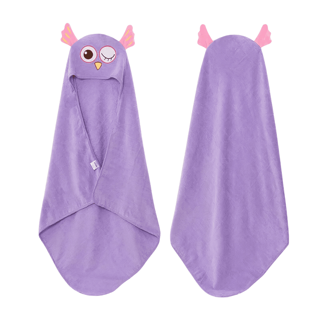 cape de bain bébé hibou