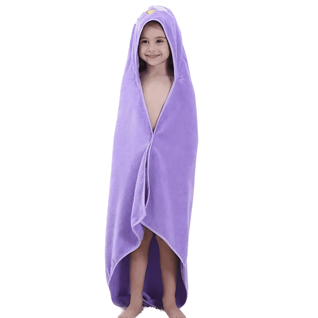 cape de bain brode hibou