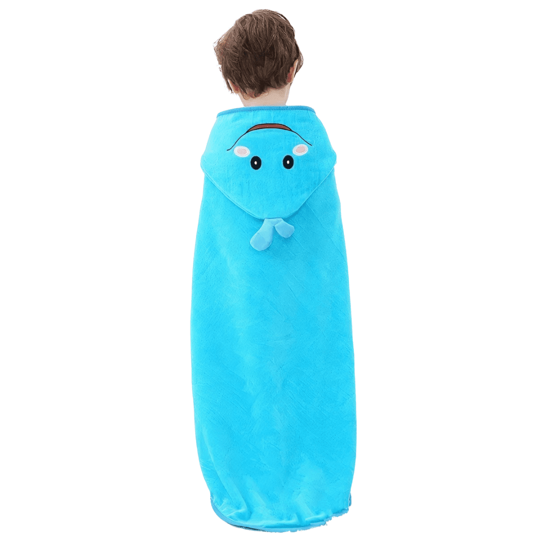 cape de bain coton bio baleine