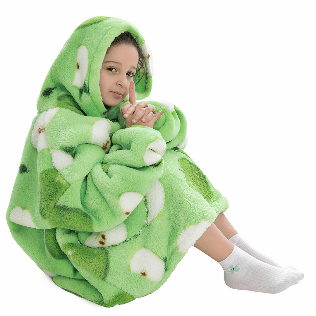 poncho polaire enfants