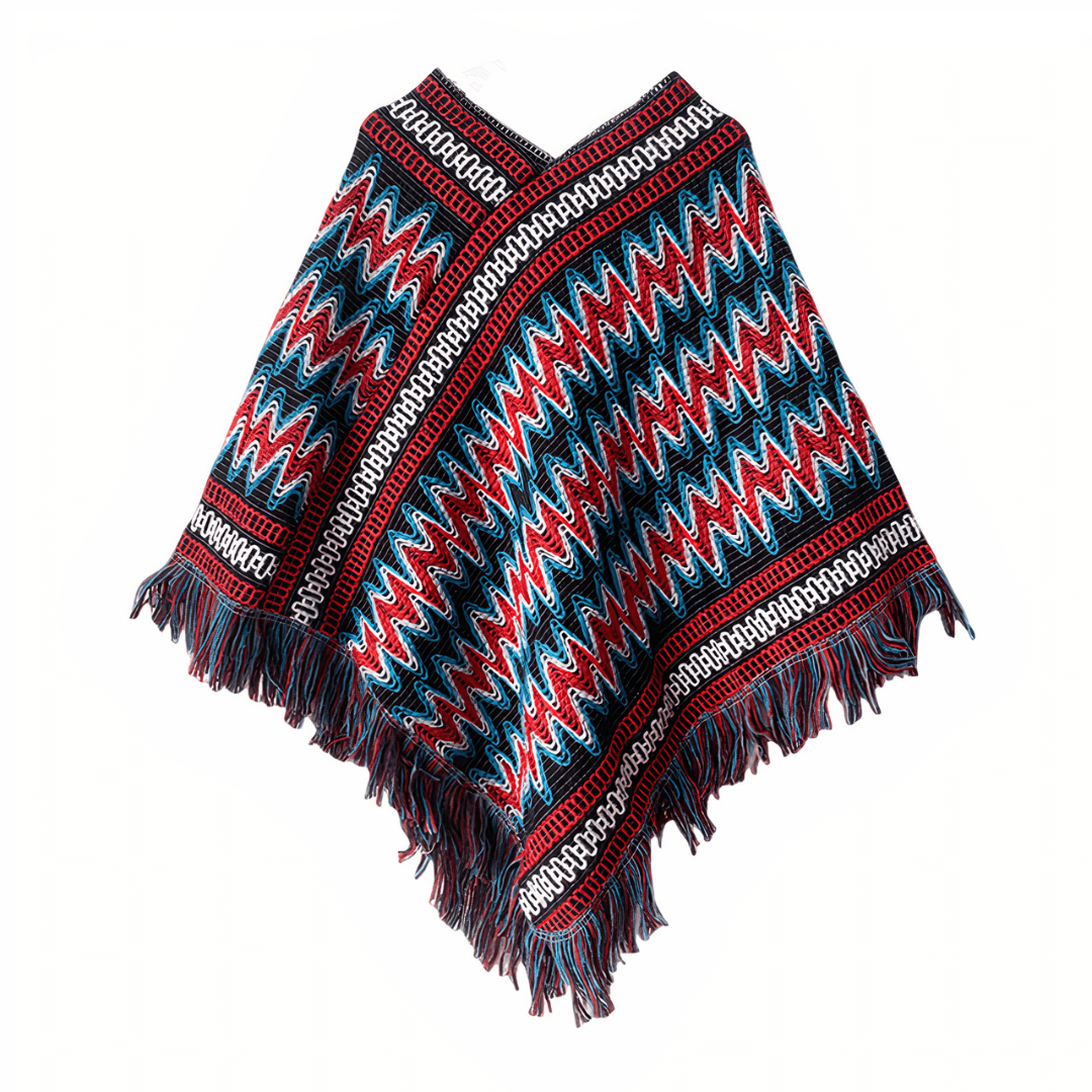 cape poncho coloré