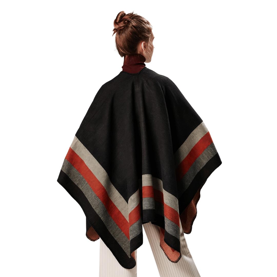 cape poncho écharpe femme hiver