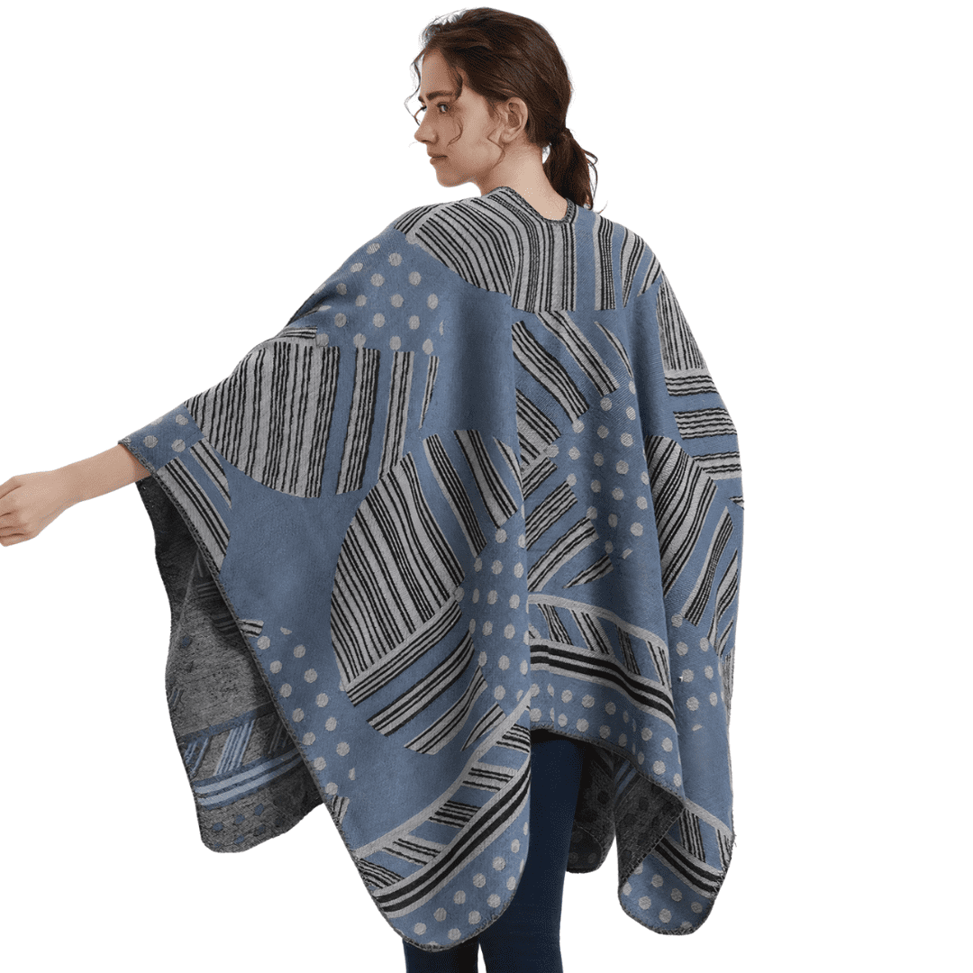 cape poncho laine femme