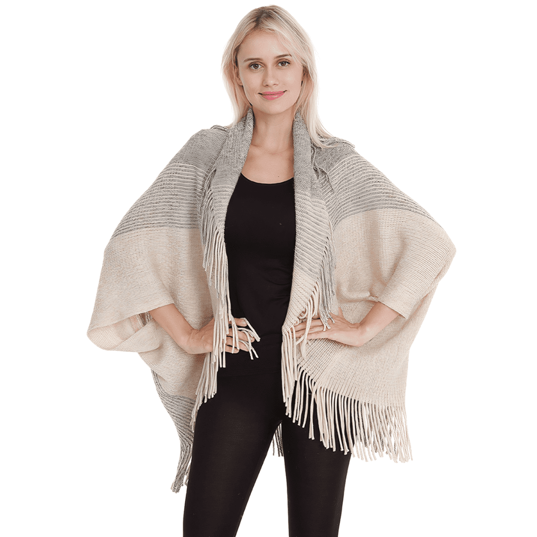 Cape Châle Femme Boutique Poncho Cosy - Main Image