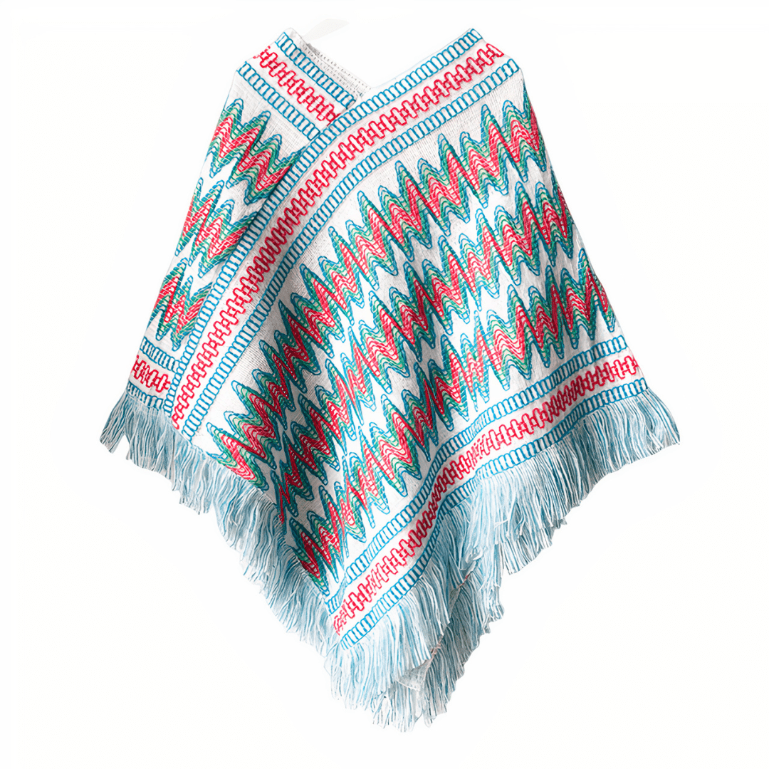 chale colore poncho