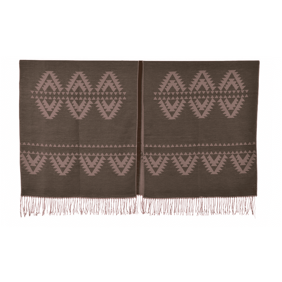 gilet poncho brun marron chocolat