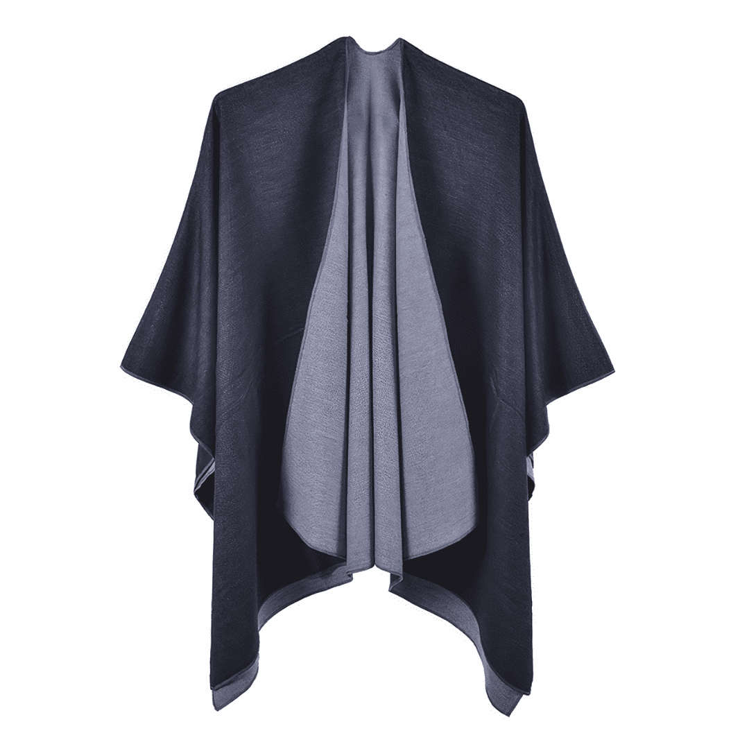 gilet poncho noir