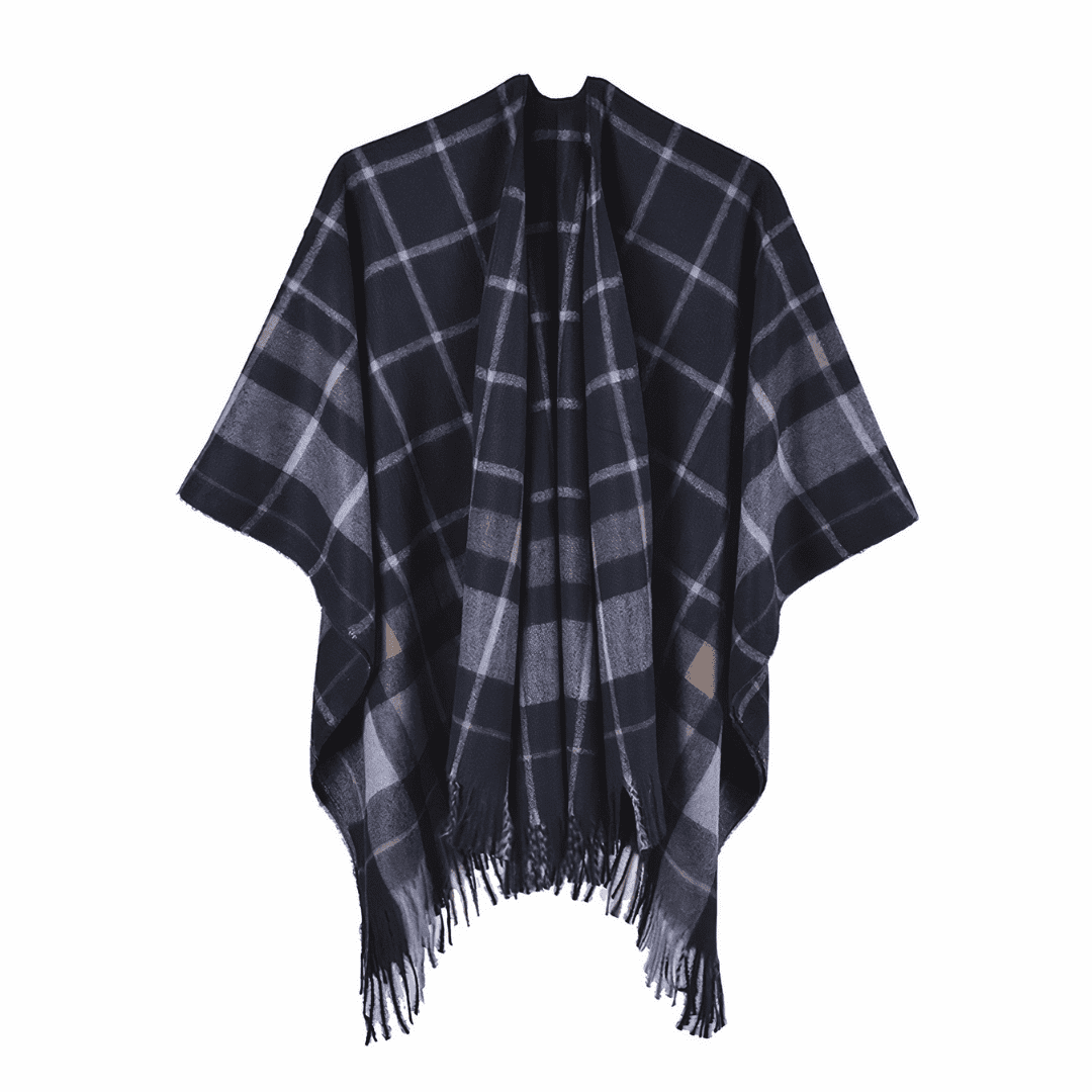 gilet poncho noir