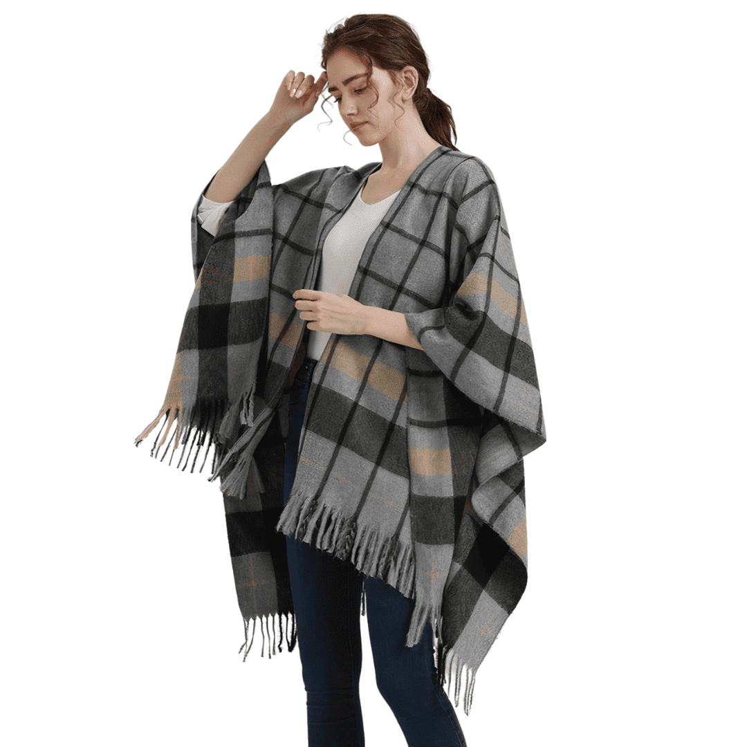 gilet style poncho