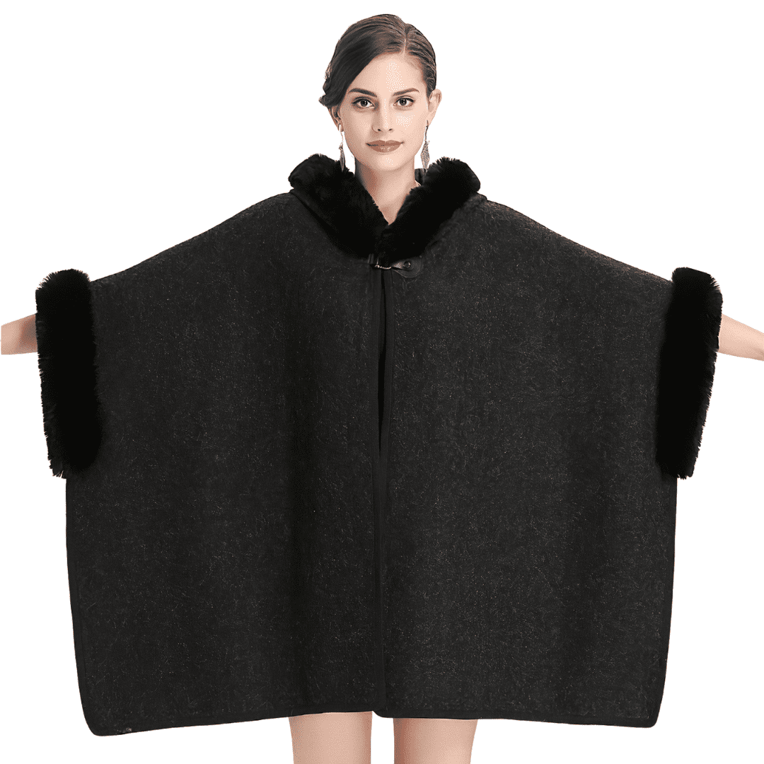 manteau poncho hiver femme