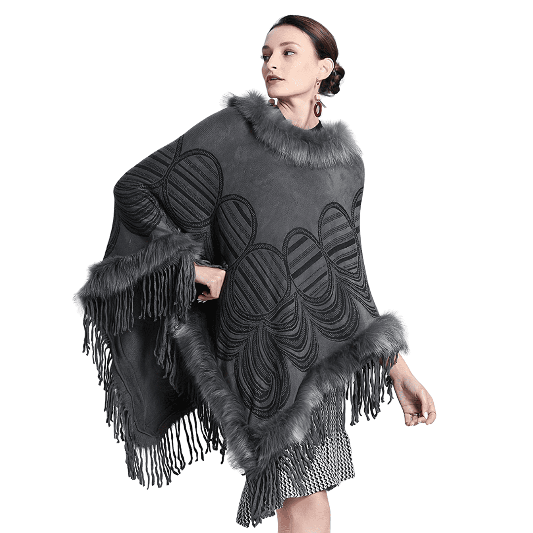 manteau poncho hiver femme