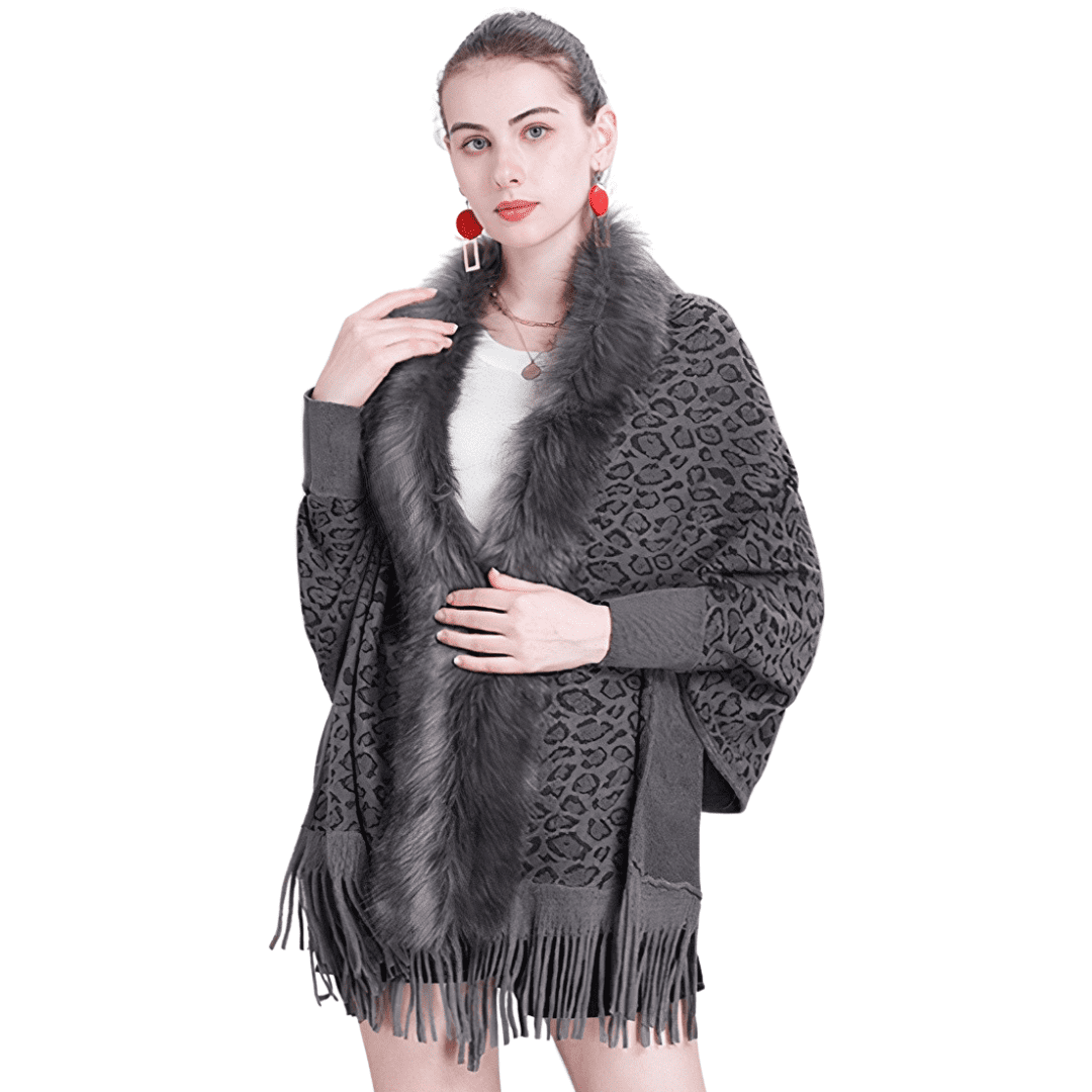 Poncho femme avec manches