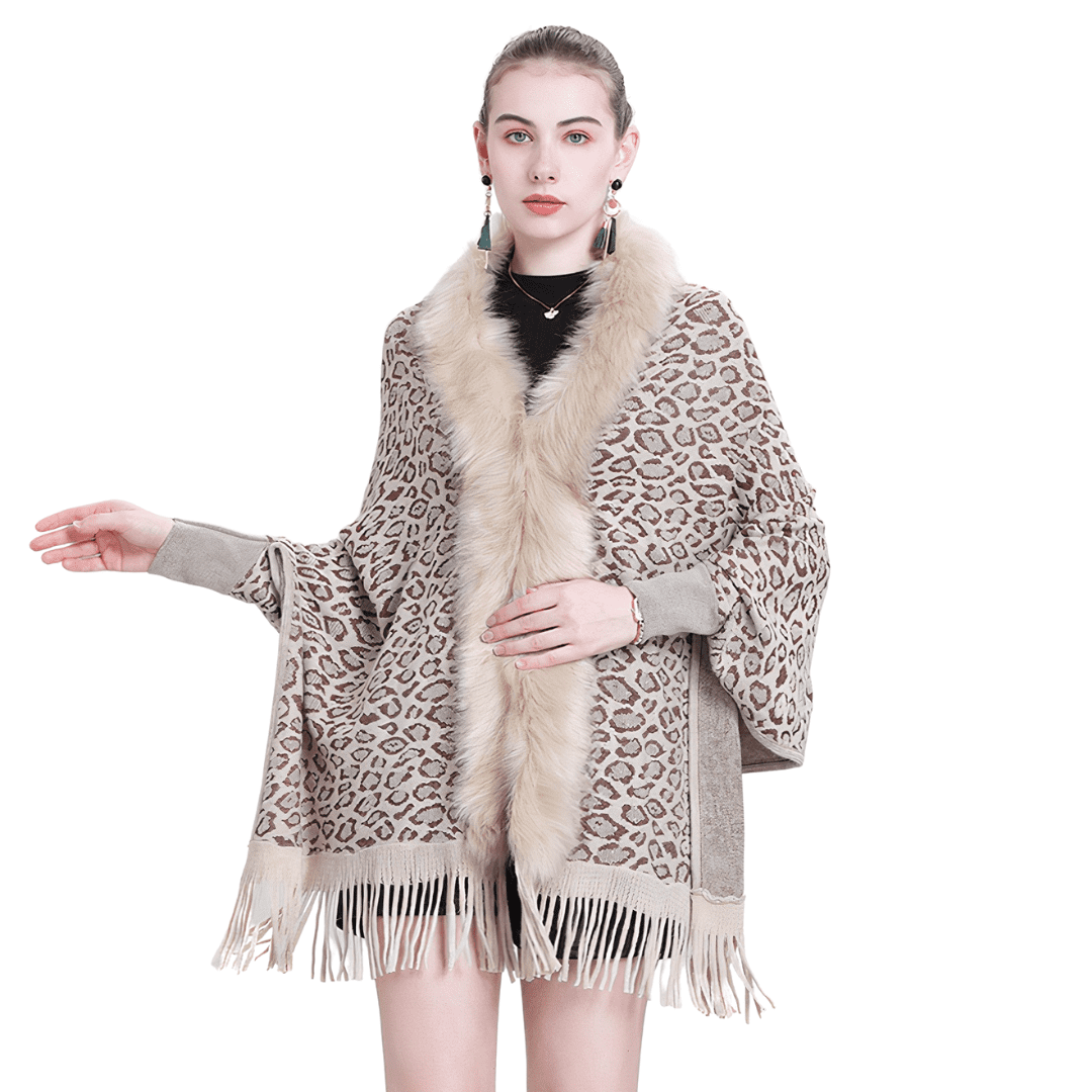 Poncho femme avec manches
