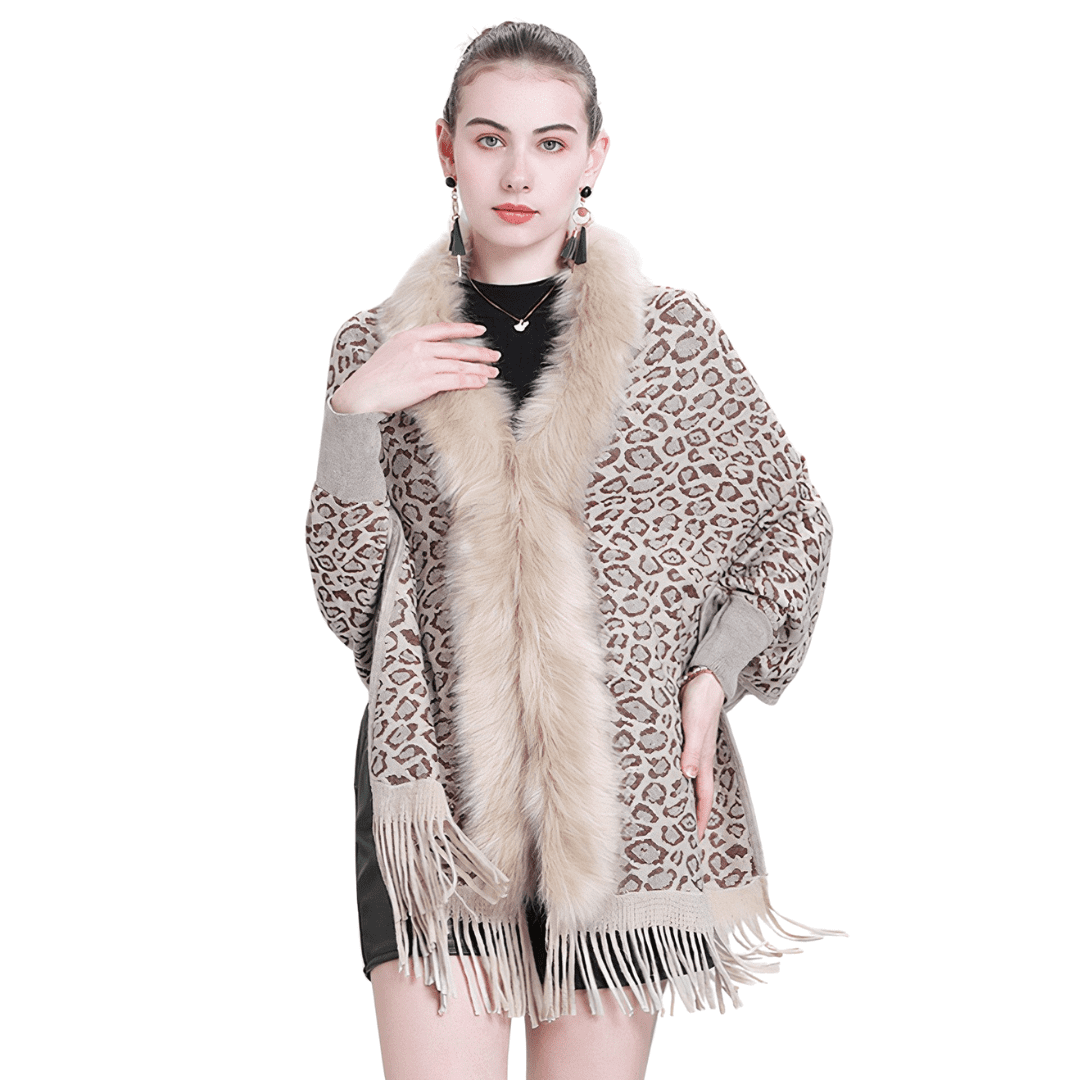 Poncho femme avec manches
