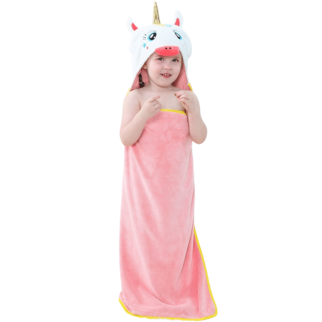 poncho bain licorne