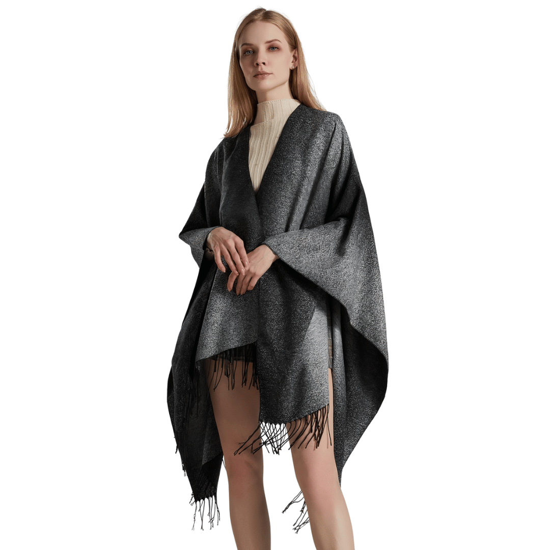 poncho boheme chic