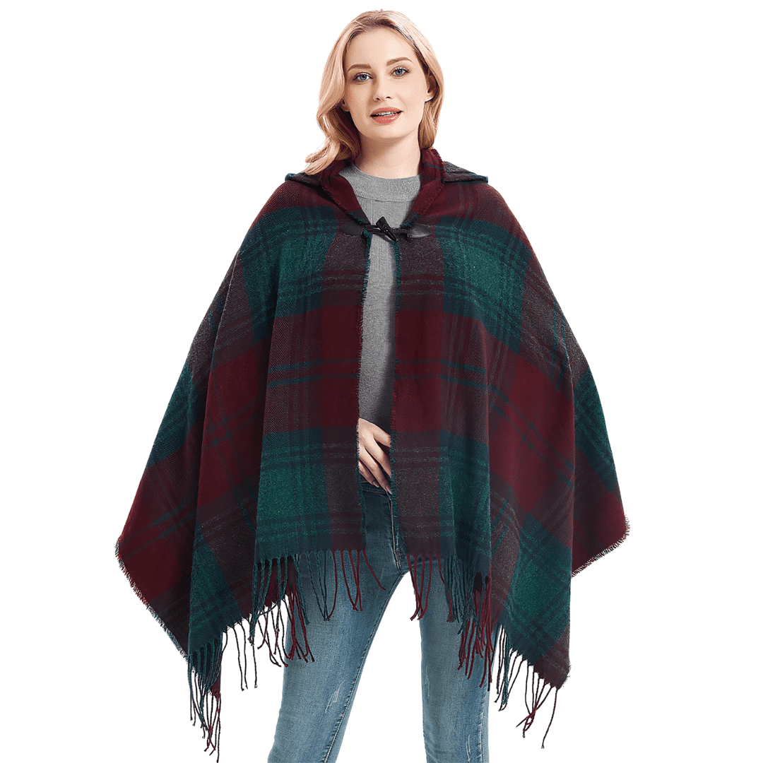 poncho cape capuche