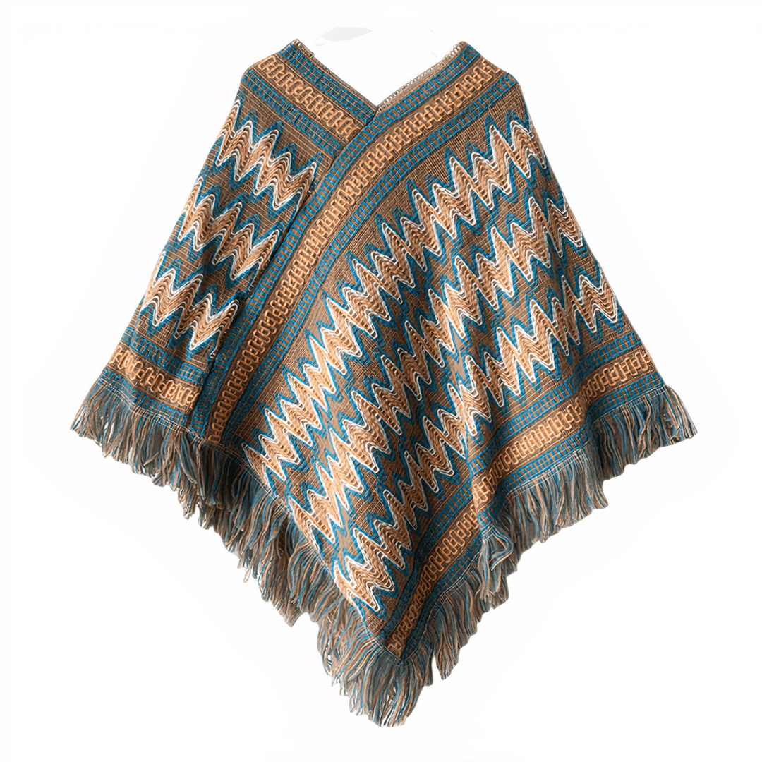 poncho cape femme colorer