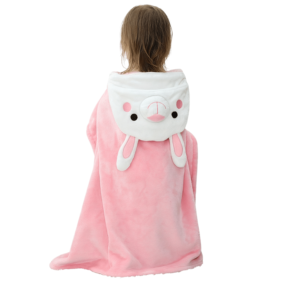 poncho de bain bébé fille