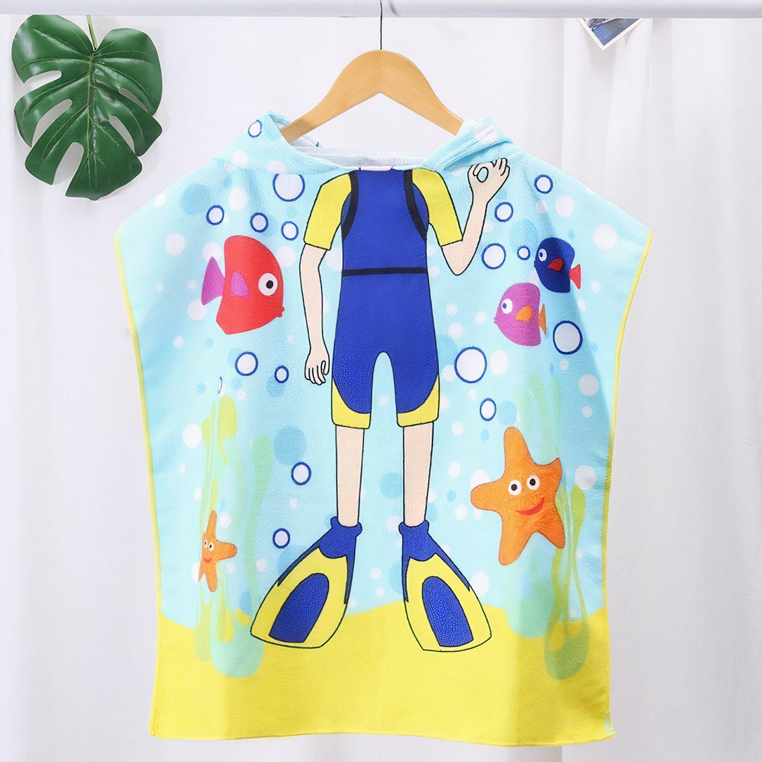 poncho de plage bébé garcon