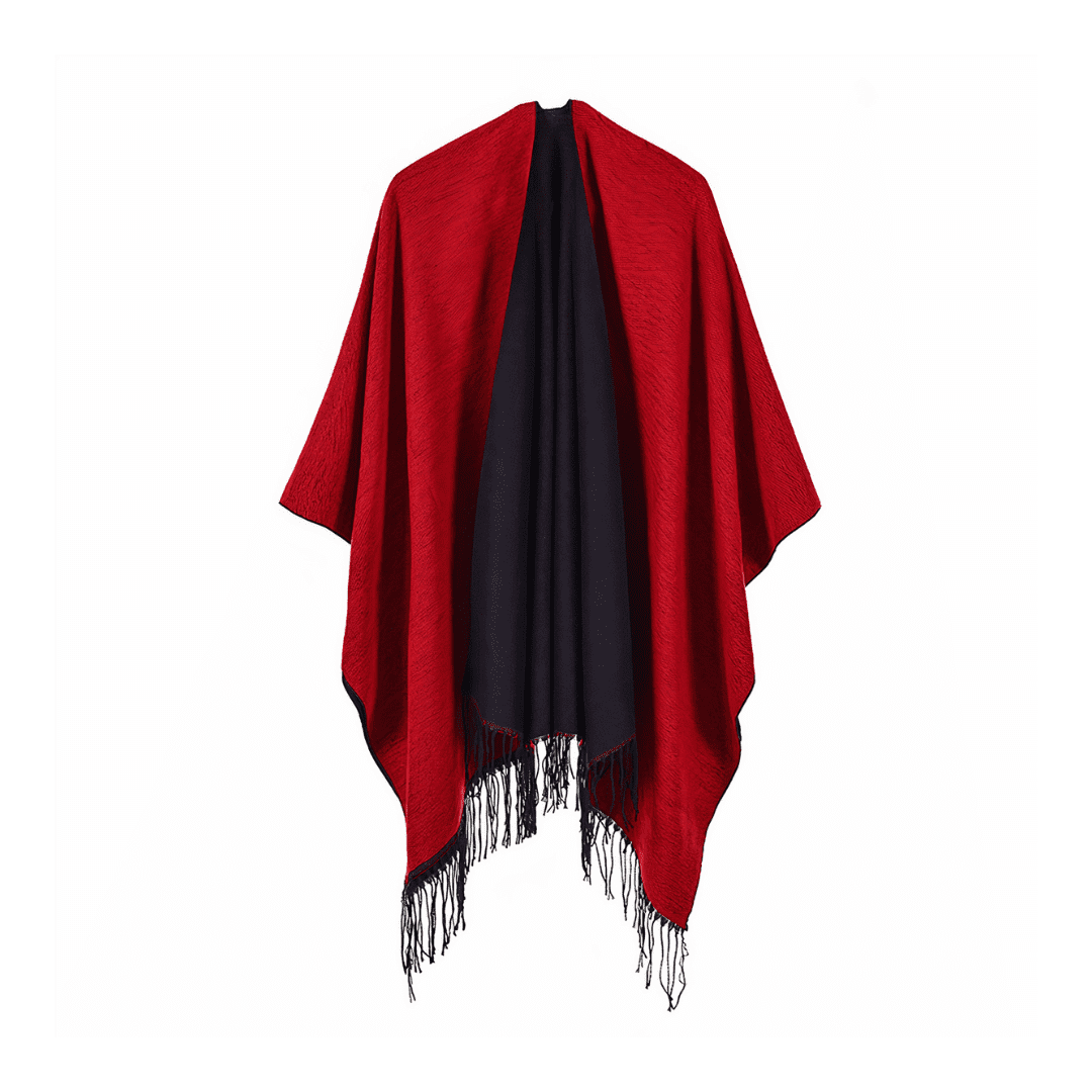 poncho doux femme