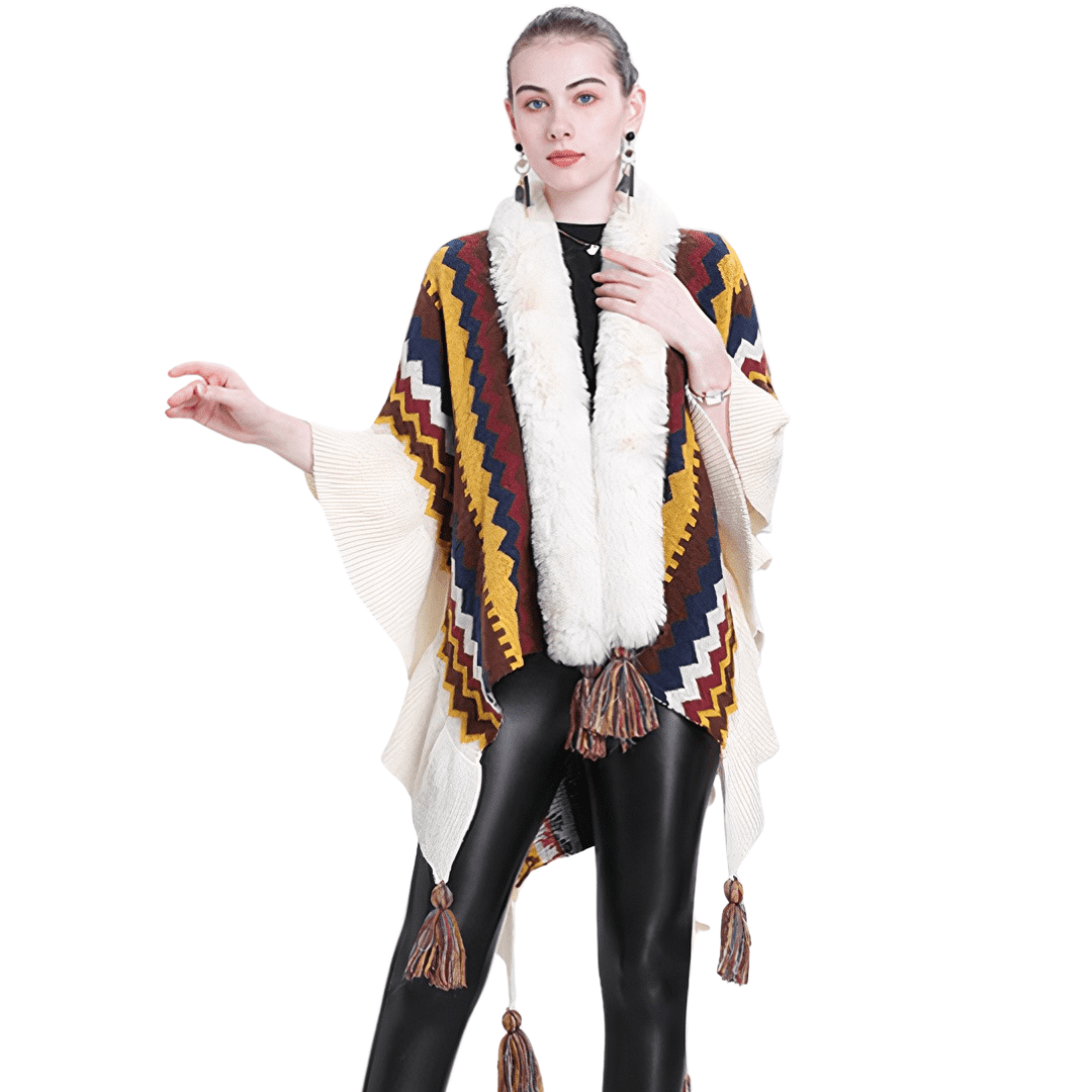 poncho en laine femme hiver