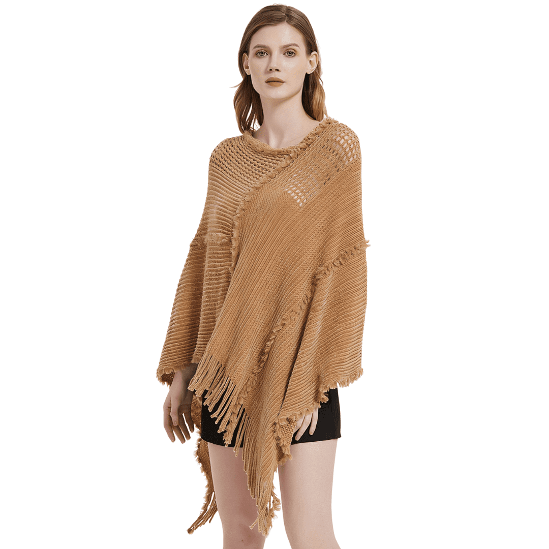 poncho en maille