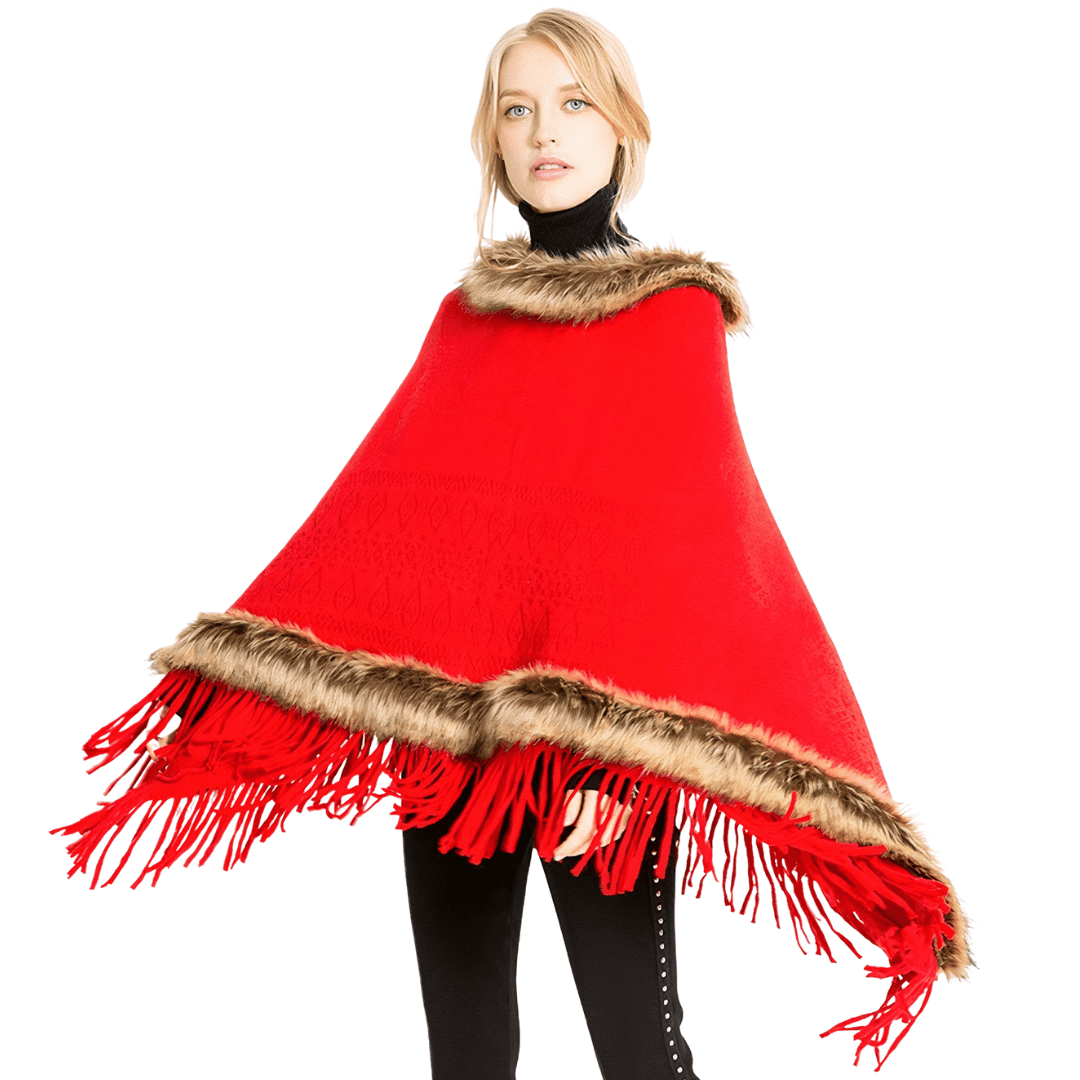 poncho epais sans capuche