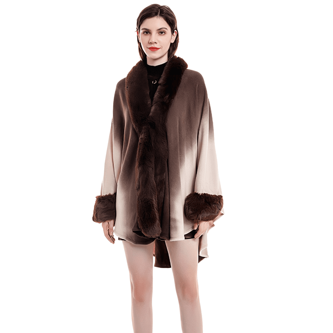 poncho femme avec manche