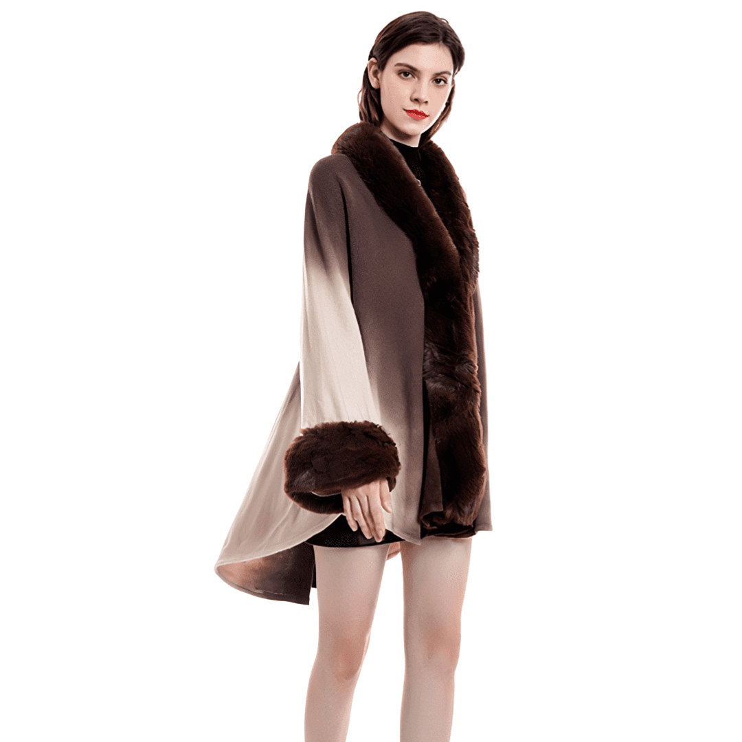 poncho femme laine avec manches