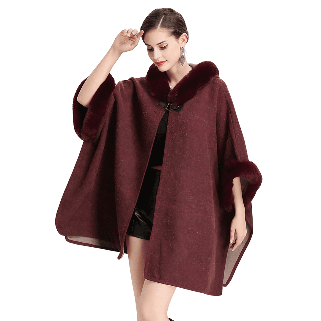 poncho femme manteau