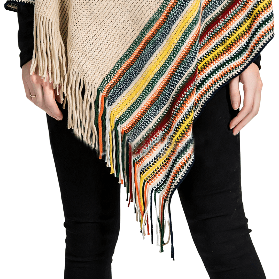 poncho femme pull
