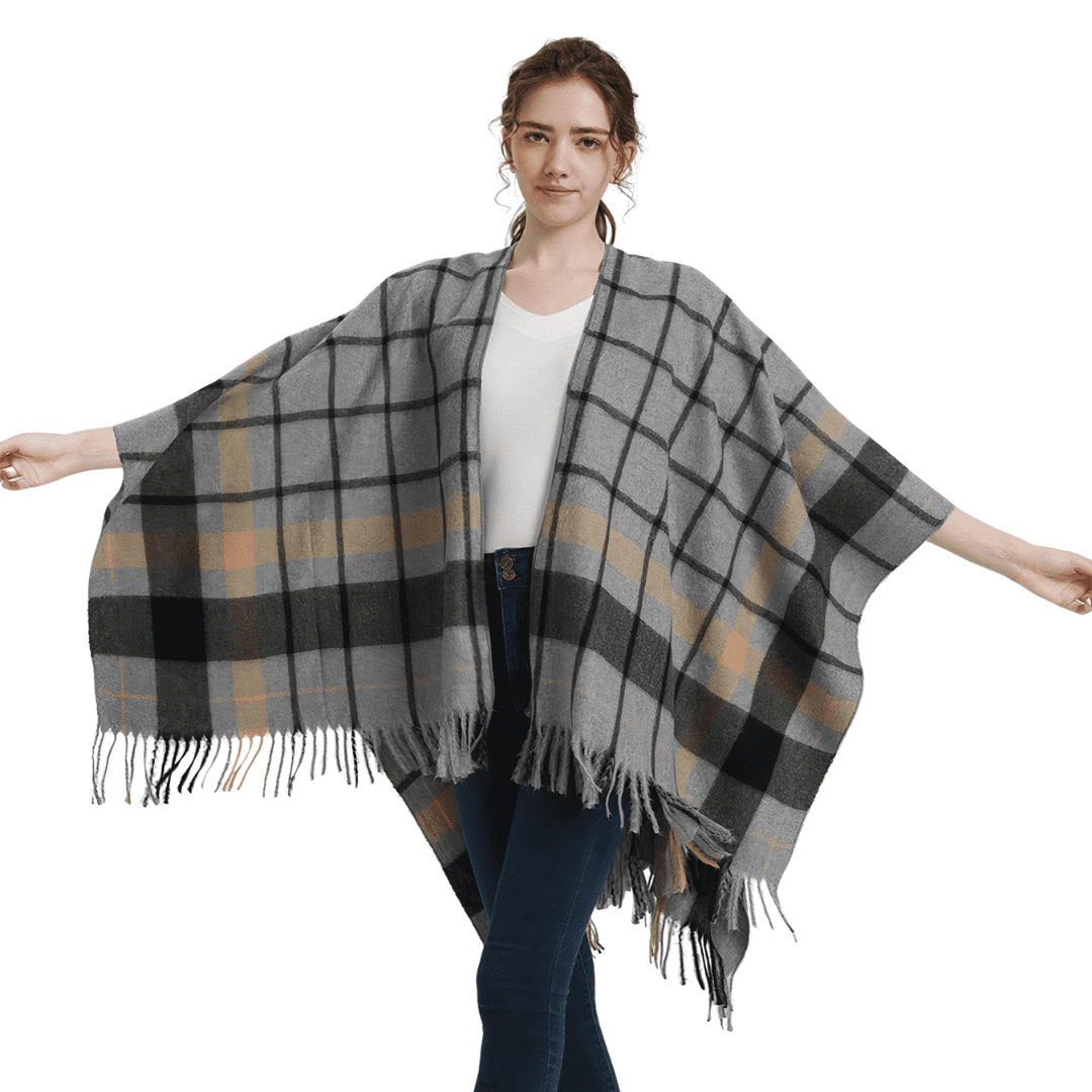 poncho gilet femme