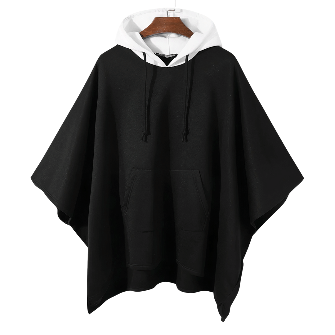 poncho homme capuche