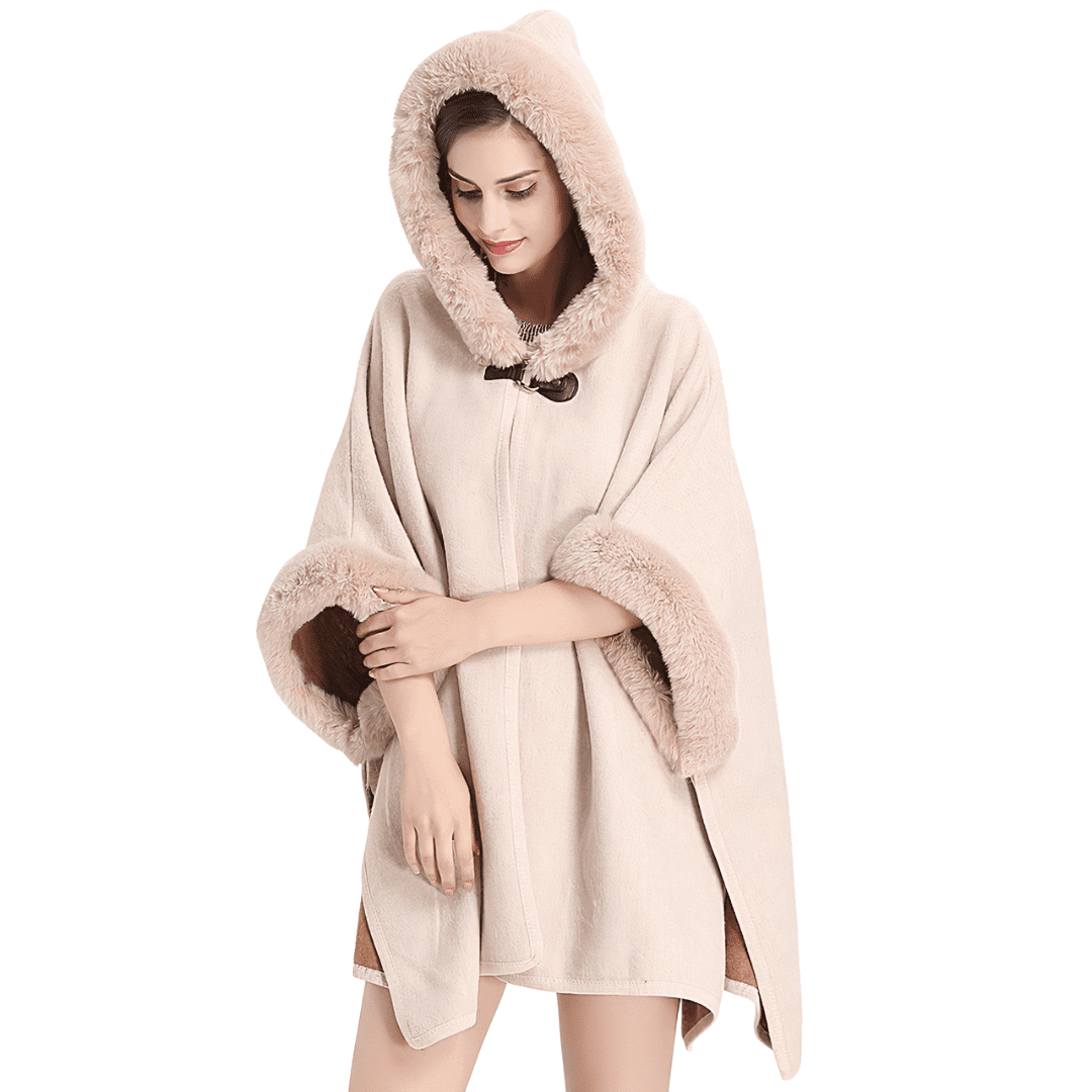 poncho manteau femme hiver