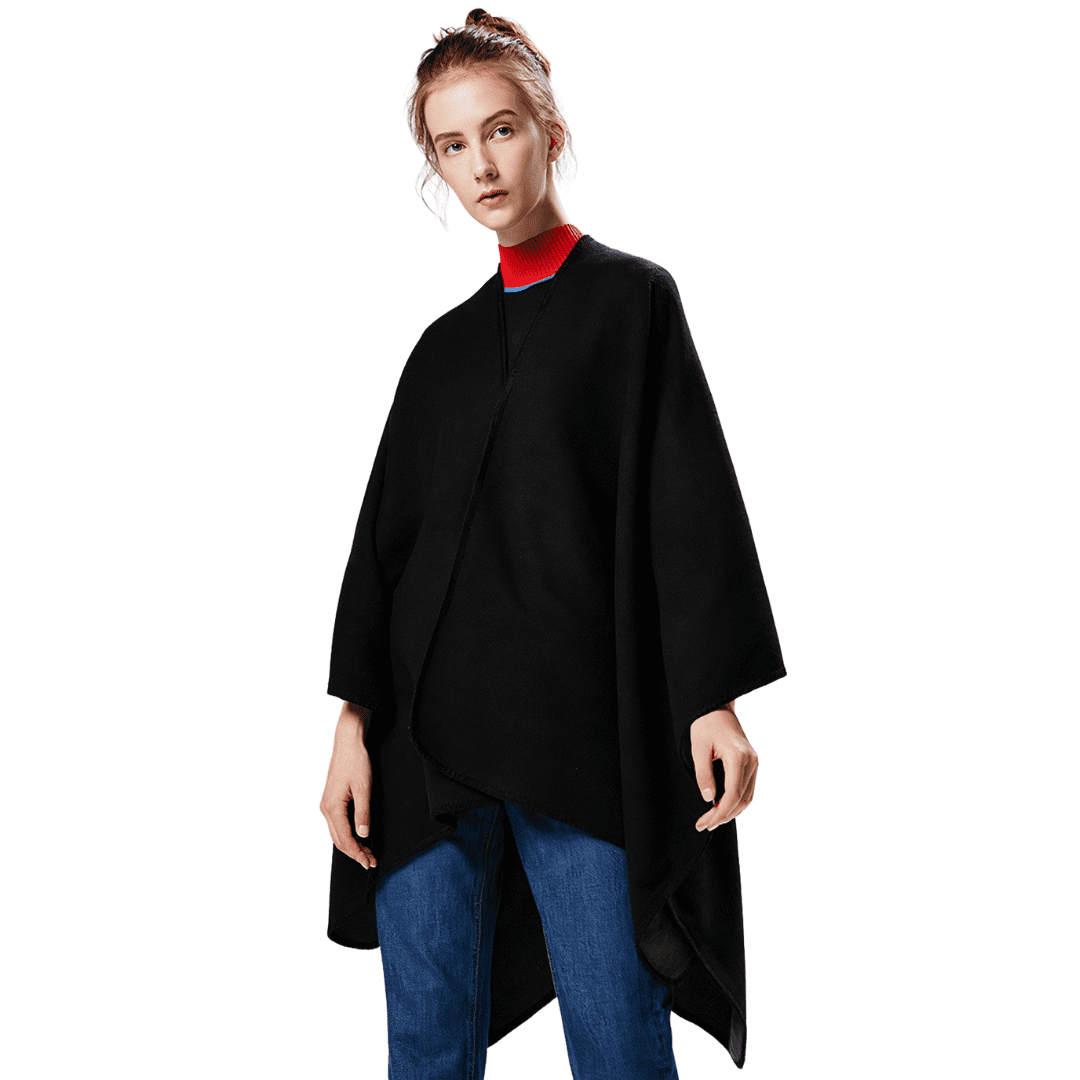 poncho noir