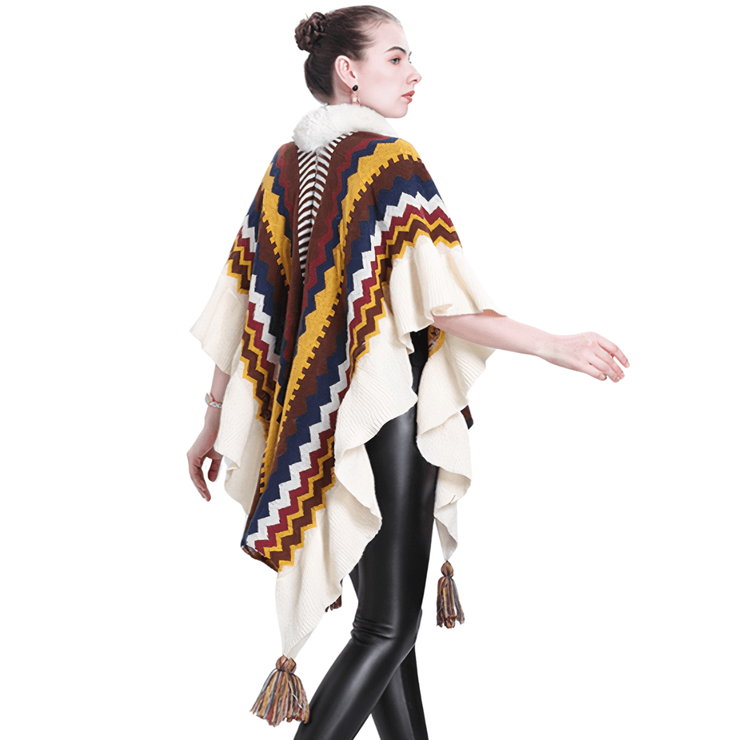 ponchos en laine femme