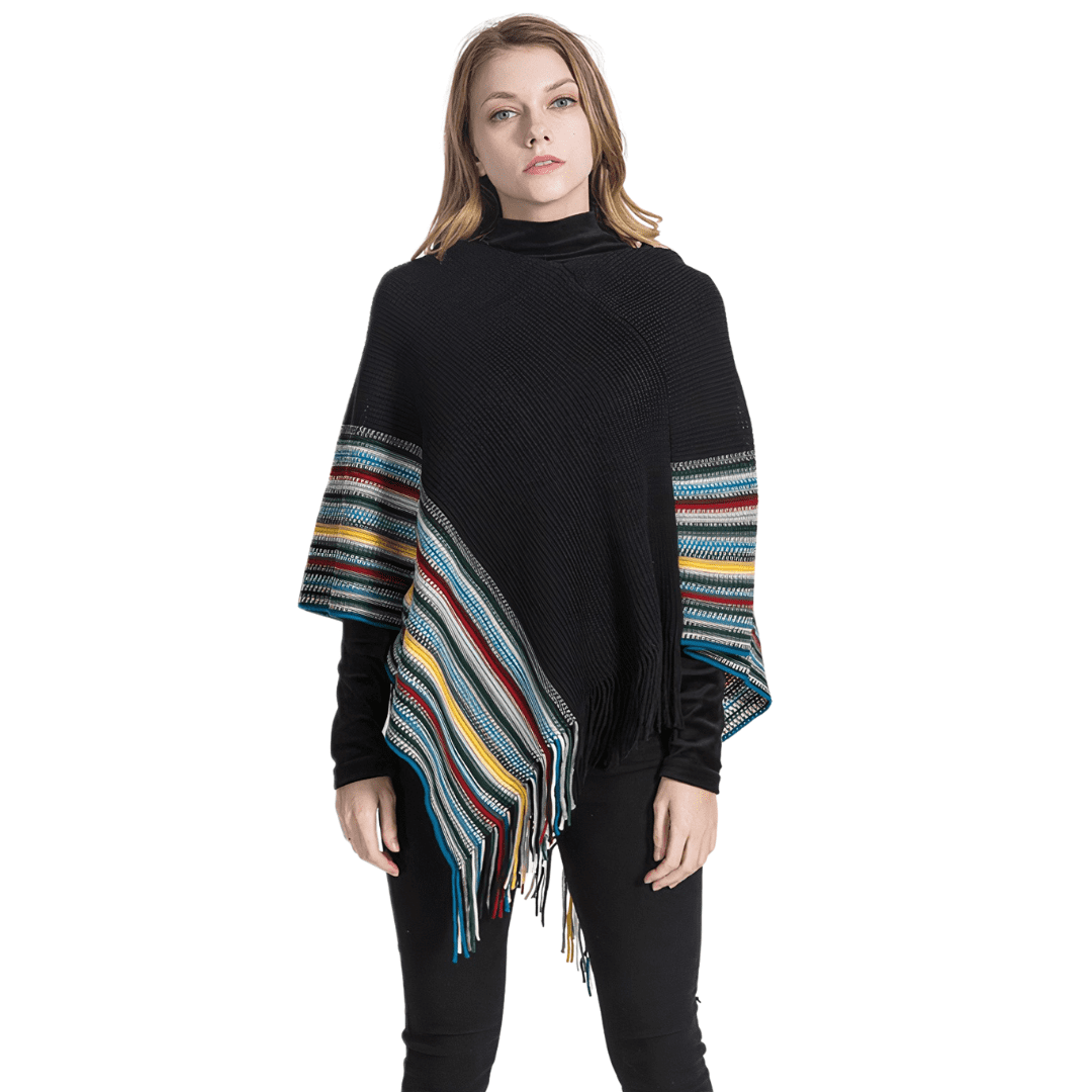 pull femme poncho