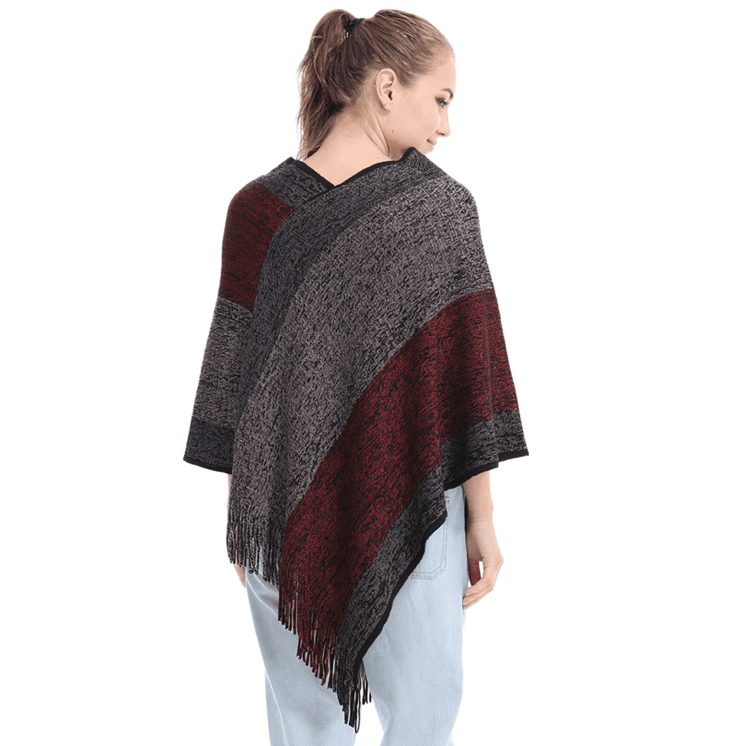 pull poncho femme sans manche