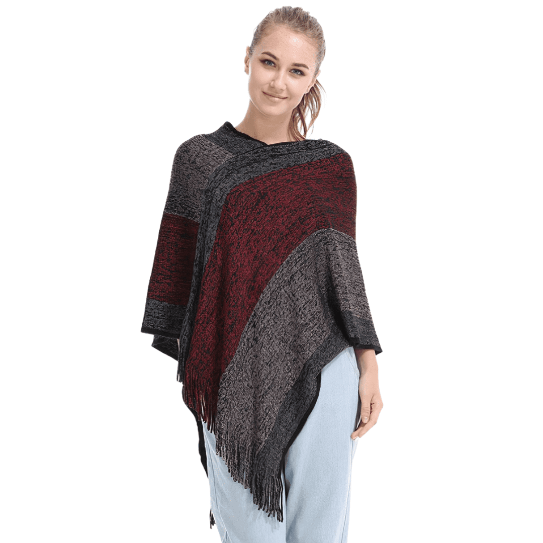 pull style poncho femme