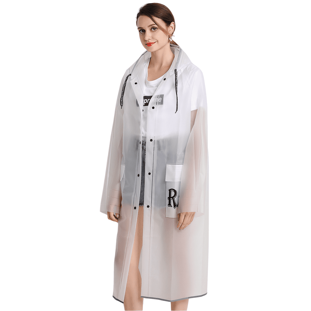 cape de pluie transparente femme