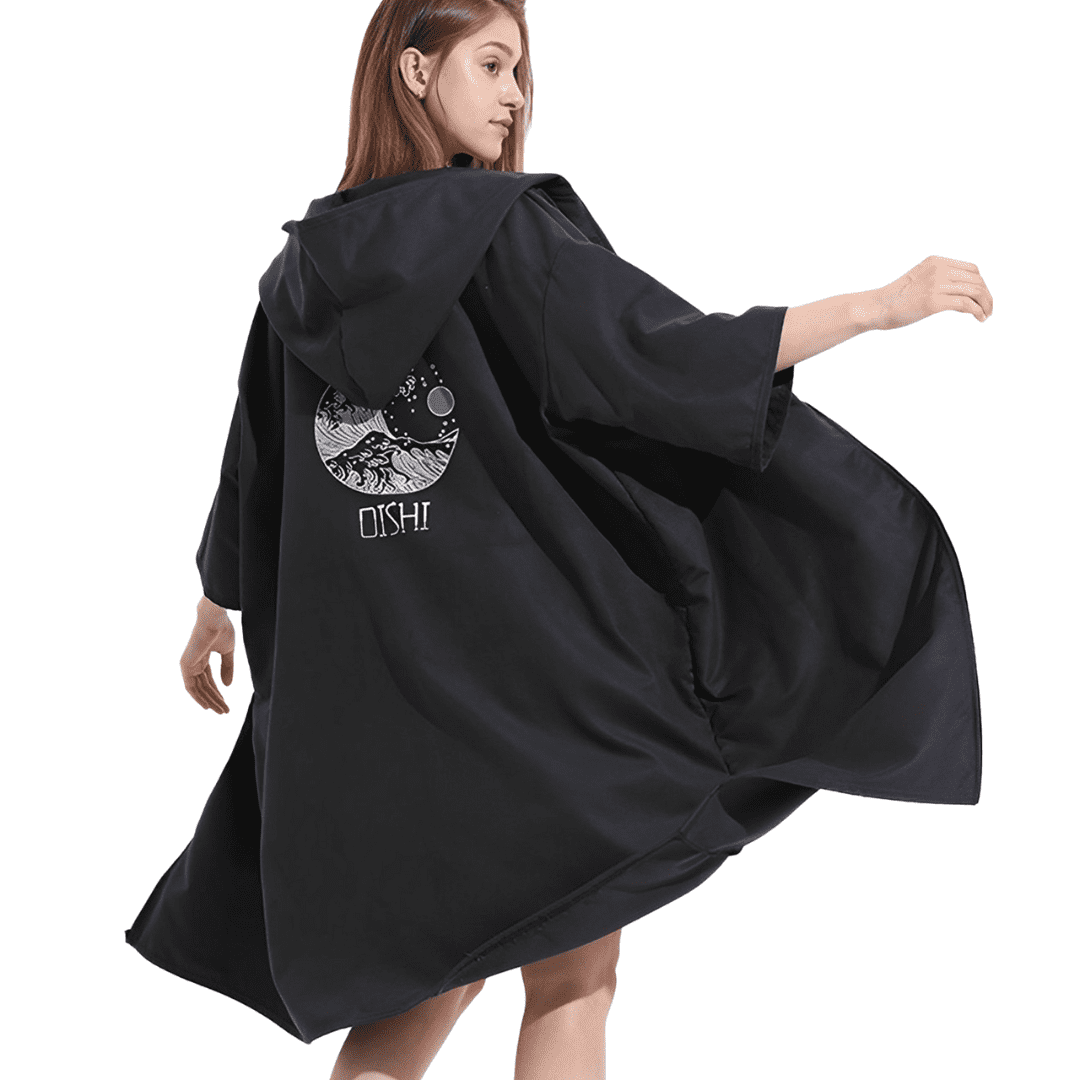 cape poncho de bain peignoir adulte