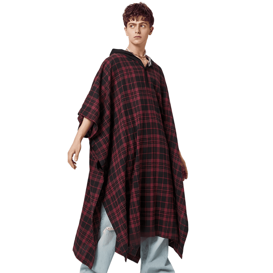 manteau poncho long