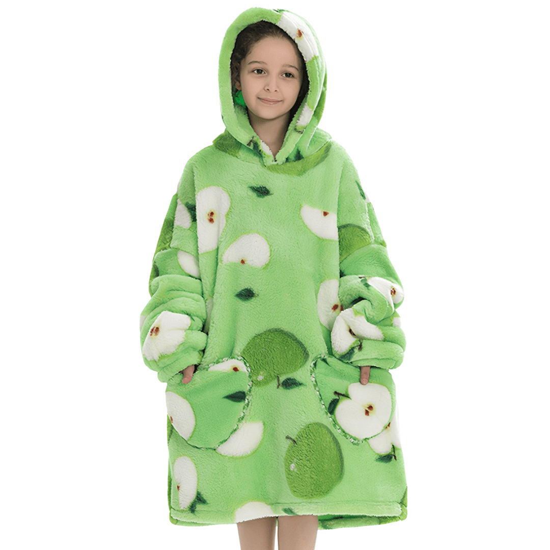 poncho enfant polaire