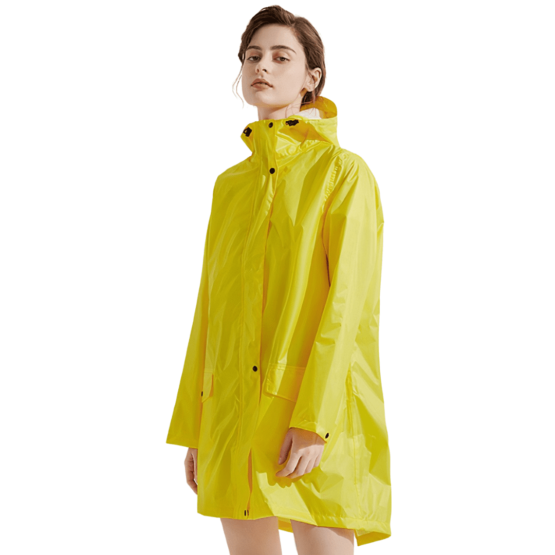 poncho jaune pluie