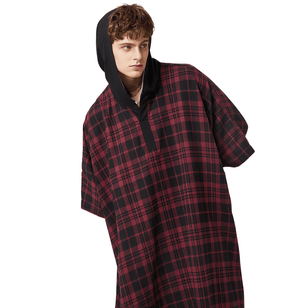 poncho long laine