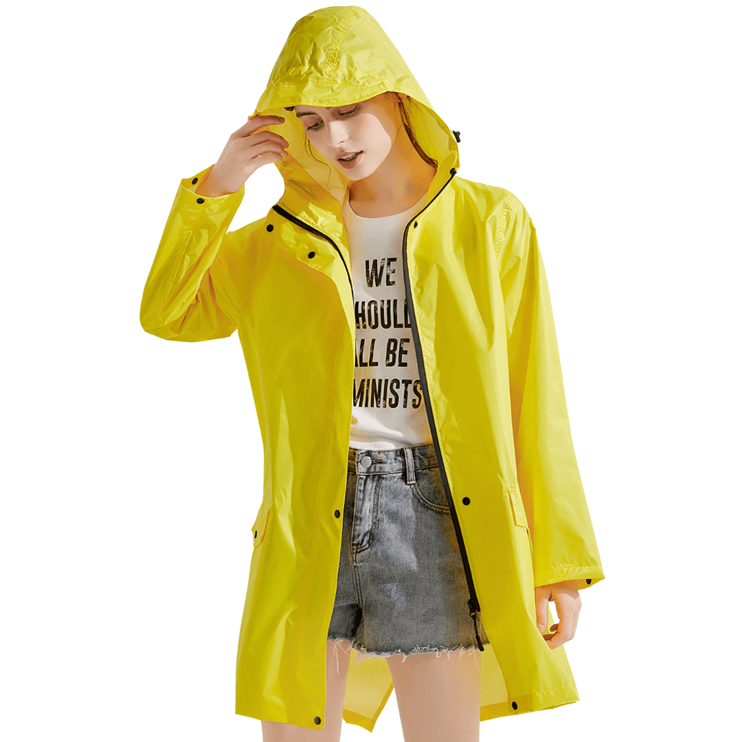 poncho pluie vélo jaune