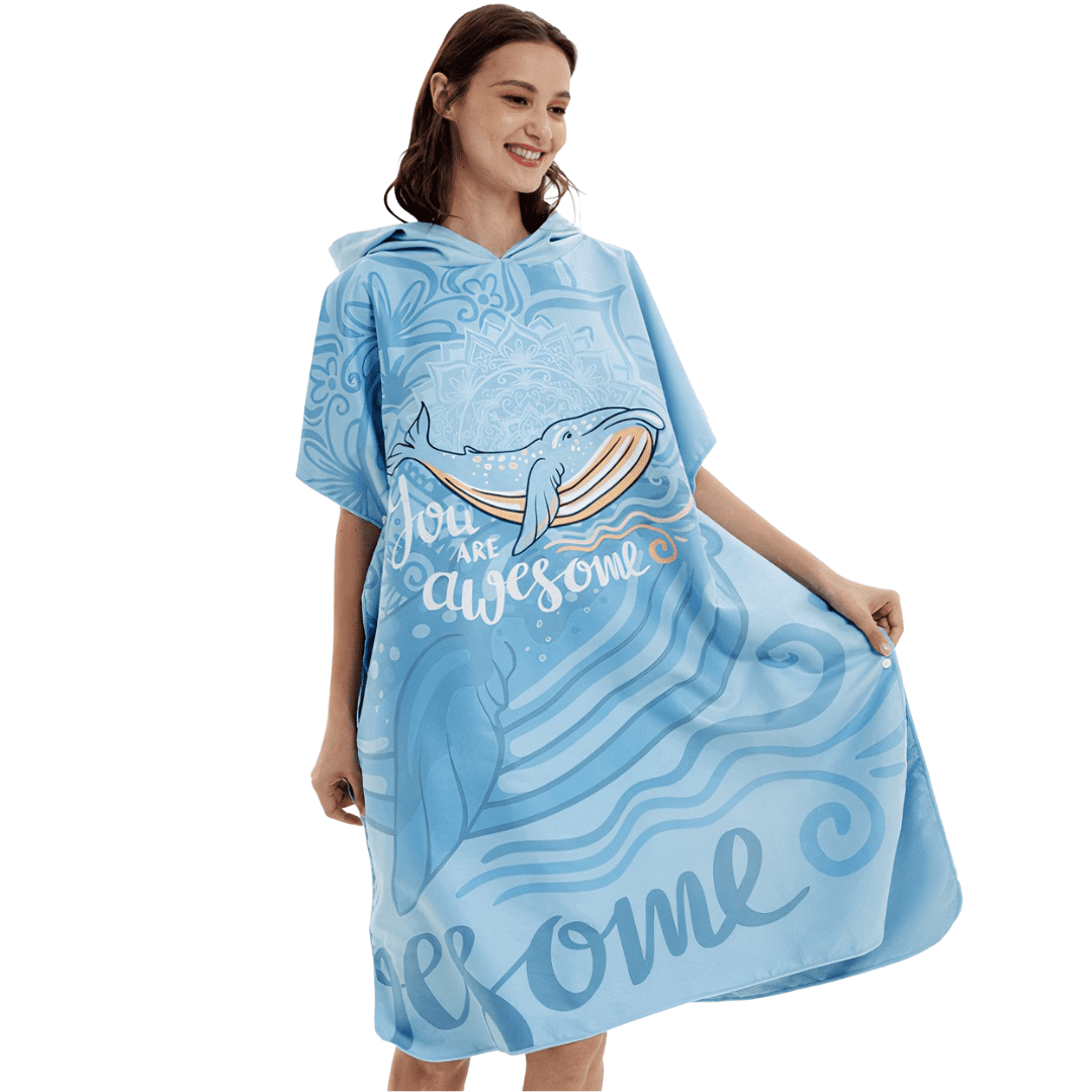 poncho pour se changer sur la plage