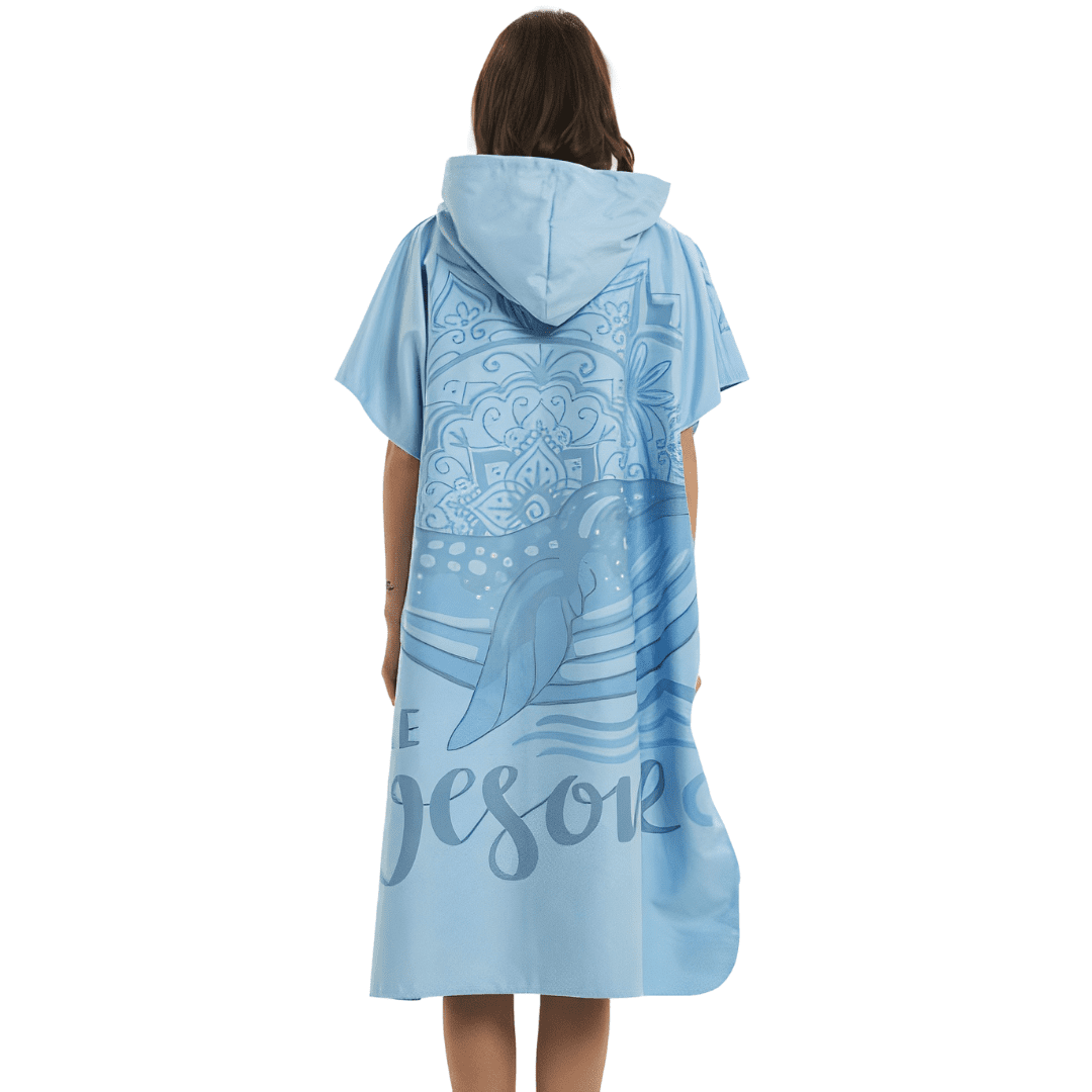 robe poncho de plage