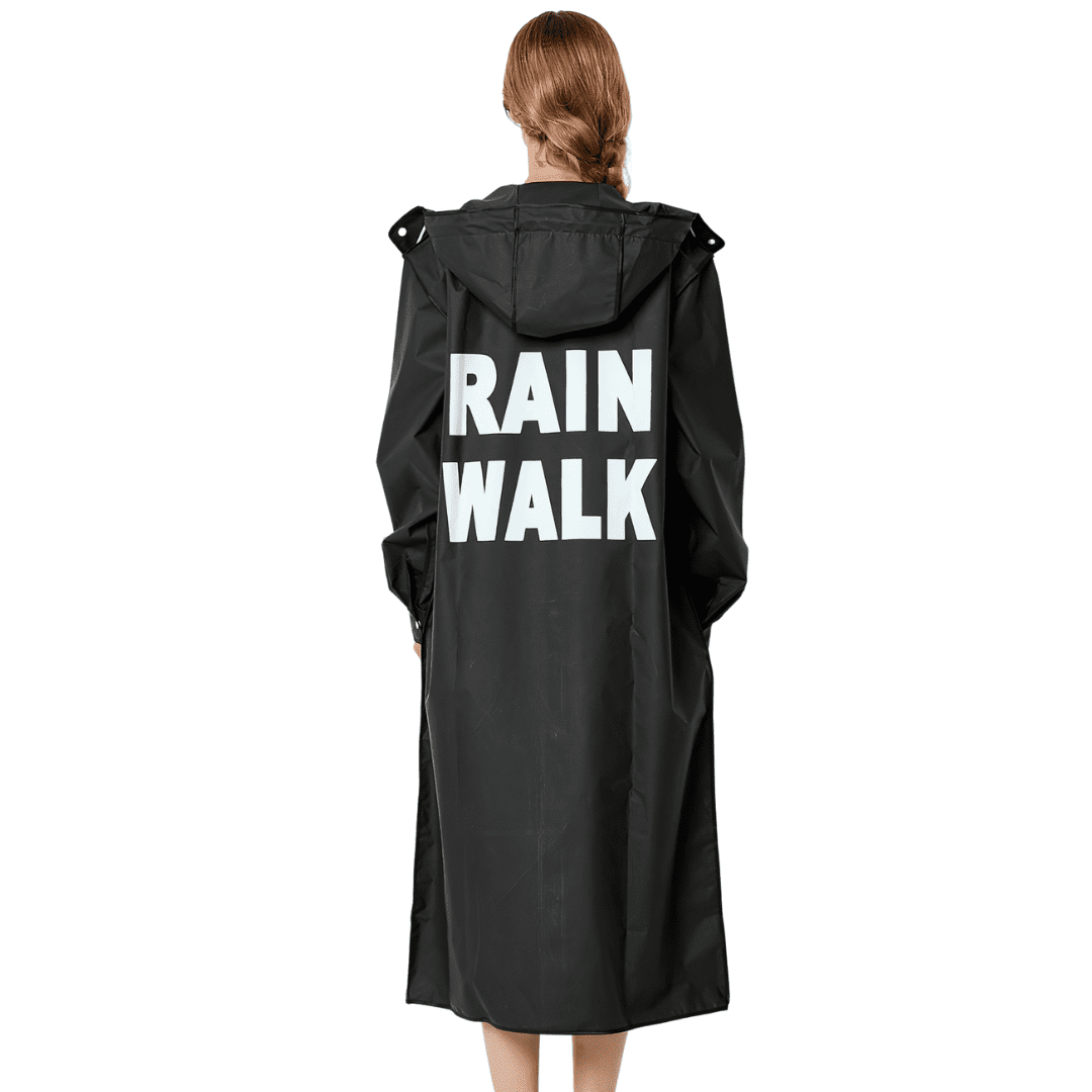 veste imperméable femme noir